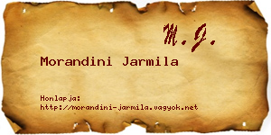 Morandini Jarmila névjegykártya